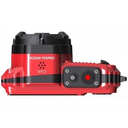 Kodak WPZ2RD6 Cámara Digital Compacta 16MP Zoom Óptico 4x Rojo con 2 Baterías y Tarjeta MicroSD 16GB